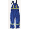 Flame Resistant Striped Duck Bib Overall - Unlined